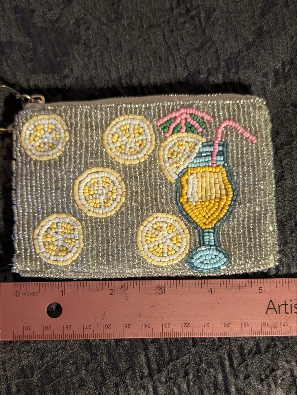 Wandering Moon & Sol and Mer Beaded Zipper Pouches 7pc Lot - Picture 13 of 16